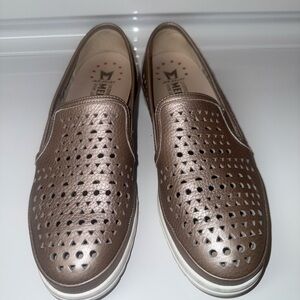 Jana Metallic Slip-On Shoes